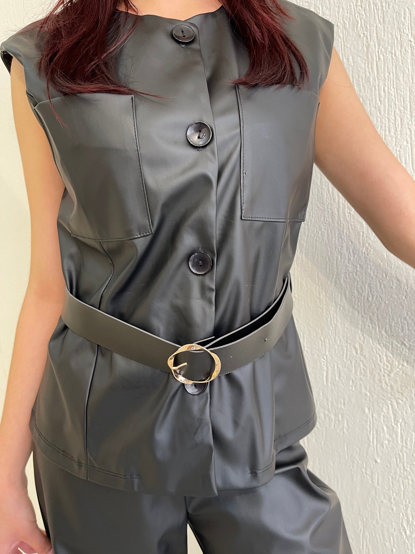 Conjunto vinipiel negro
