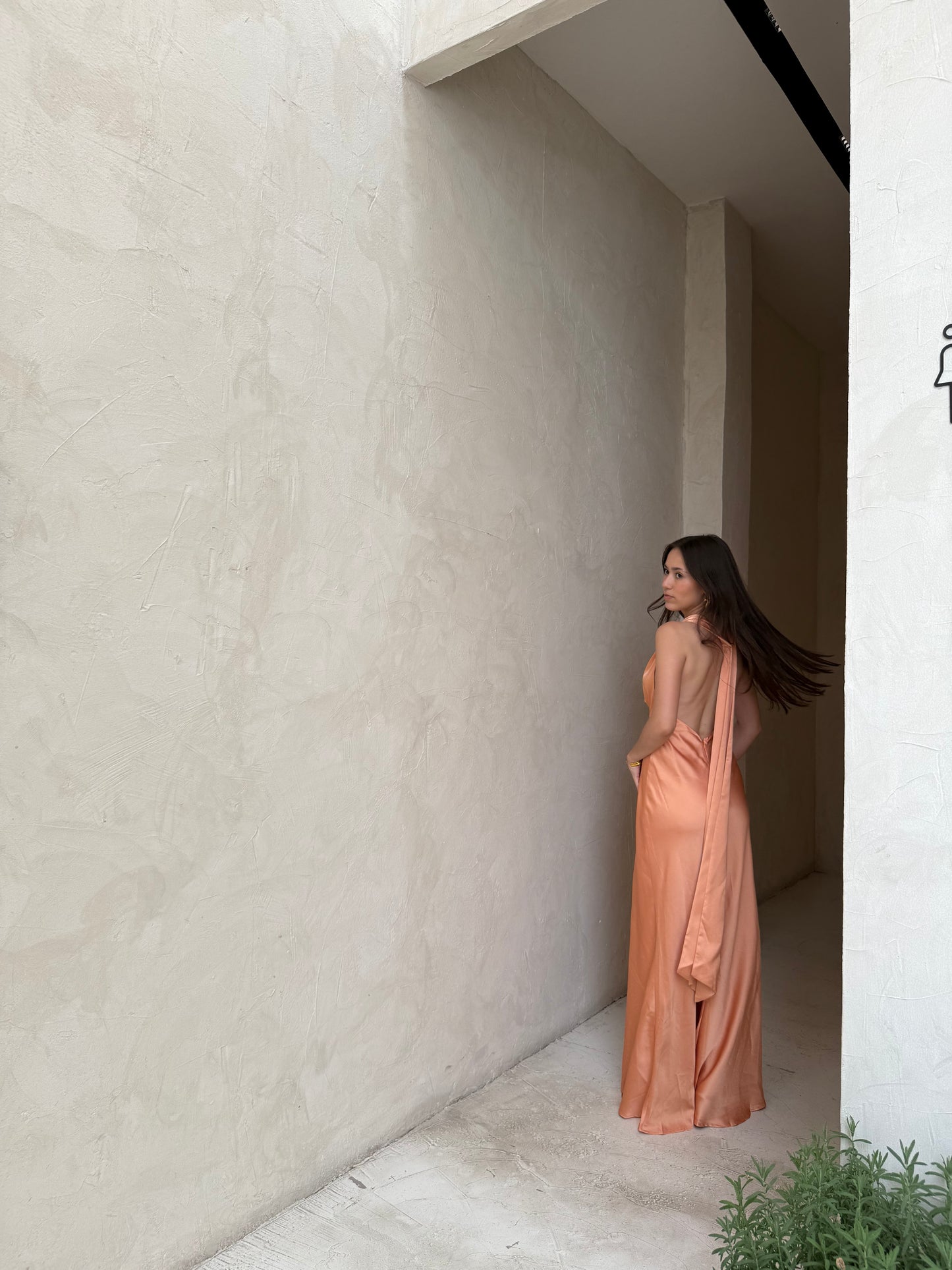 vestido satin