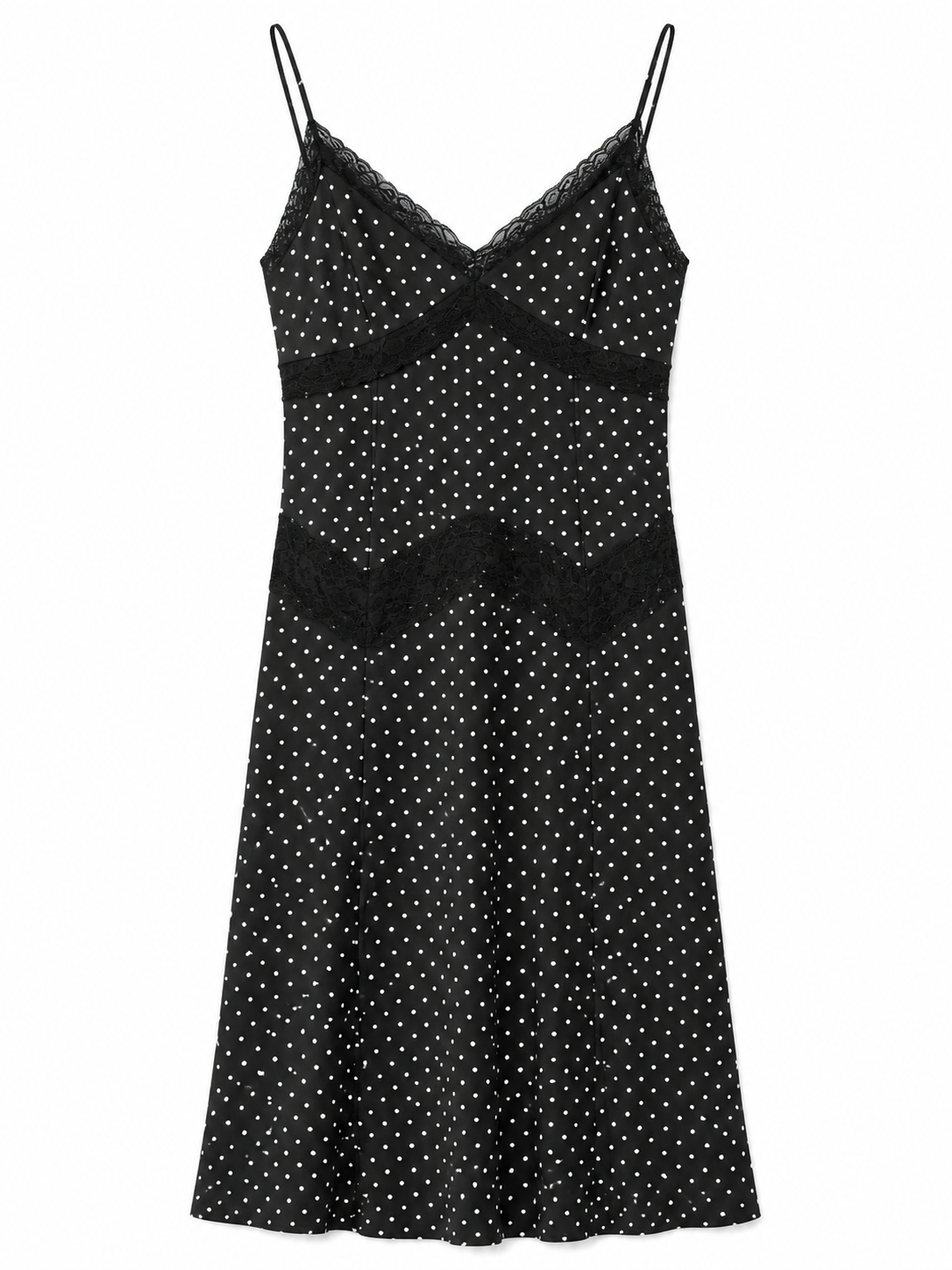 Vestido midi con encaje
