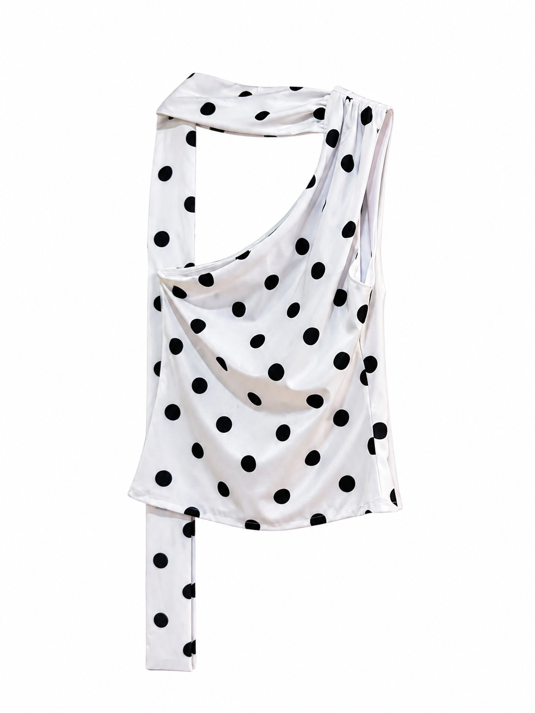 Blusa polka corbatín