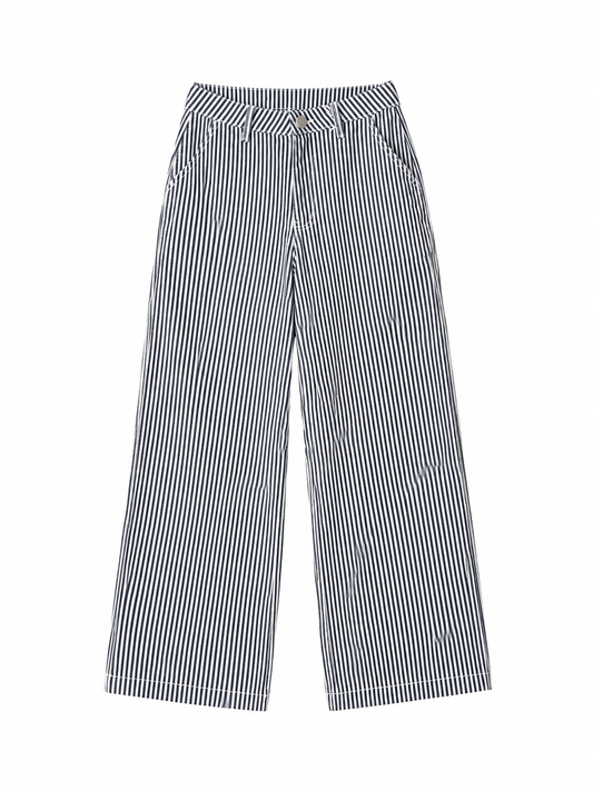 Pantalón recto líneas