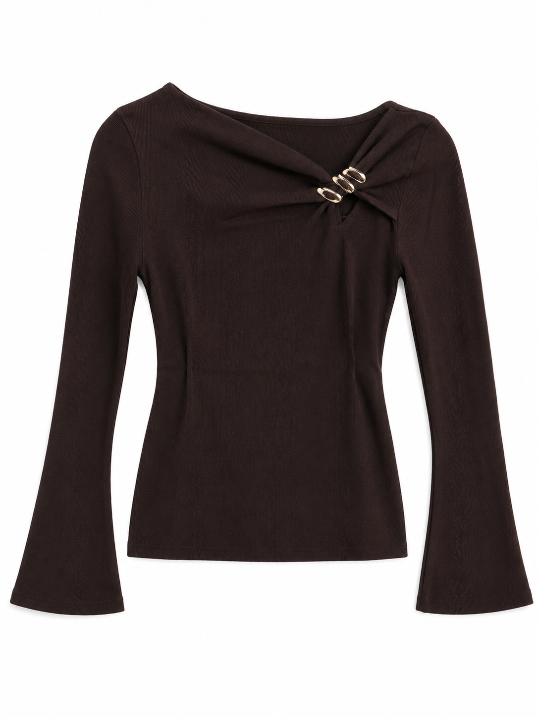 Blusa detalle manga larga