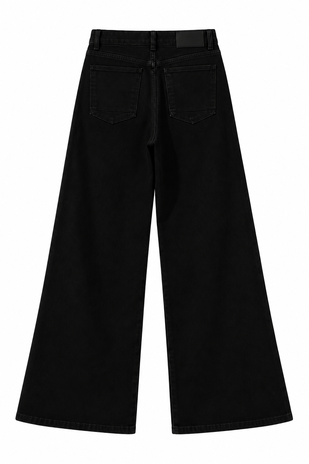 Pantalón wide leg color negro
