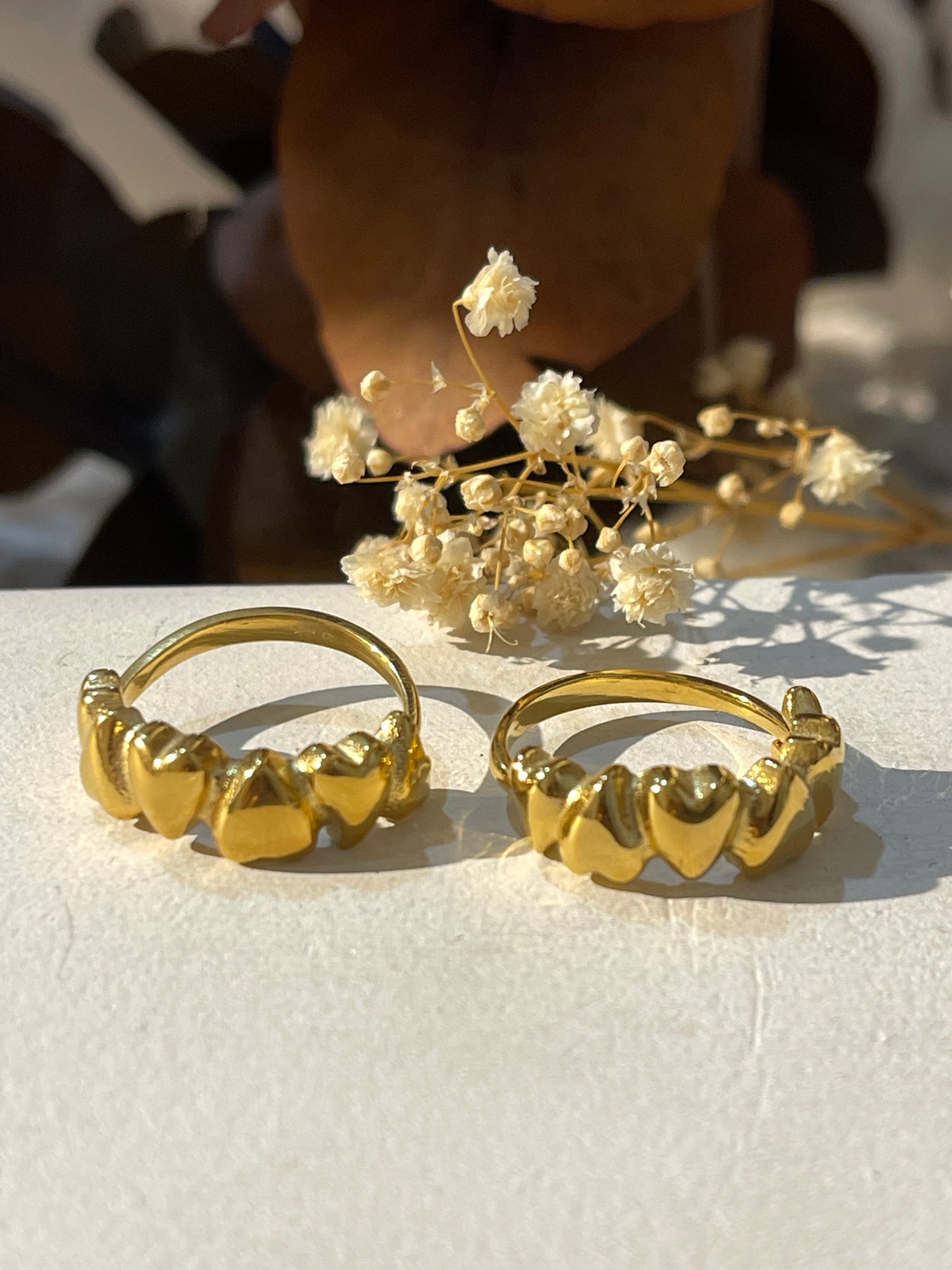 Anillo corazones