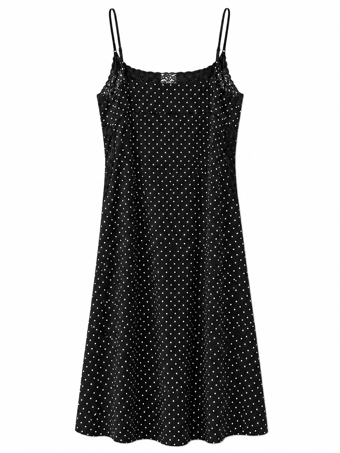 Vestido midi con encaje
