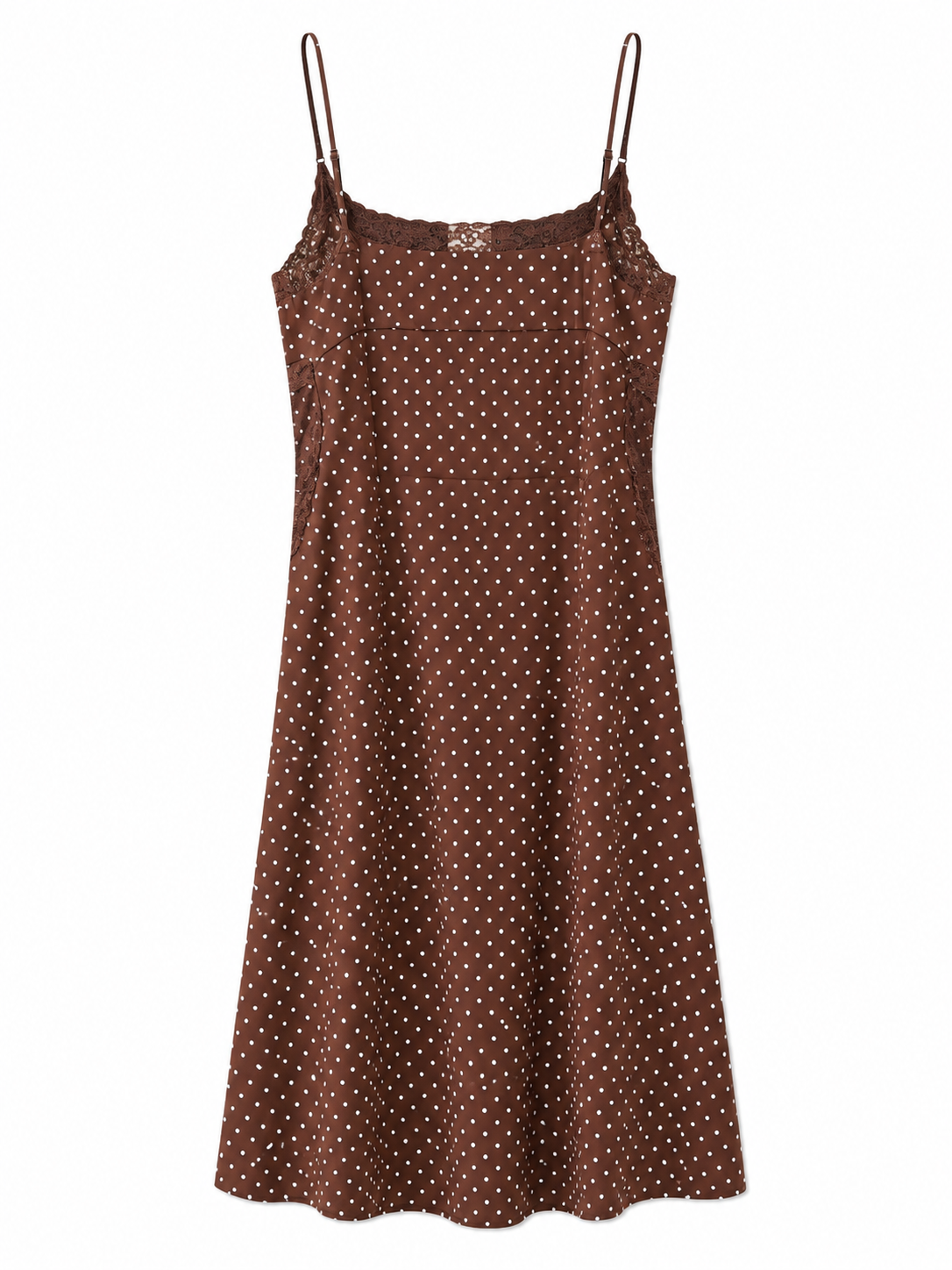 Vestido midi con encaje