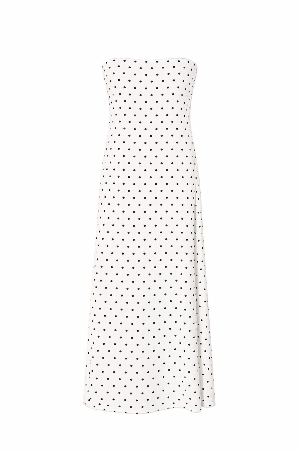 Vestido strapple lunares