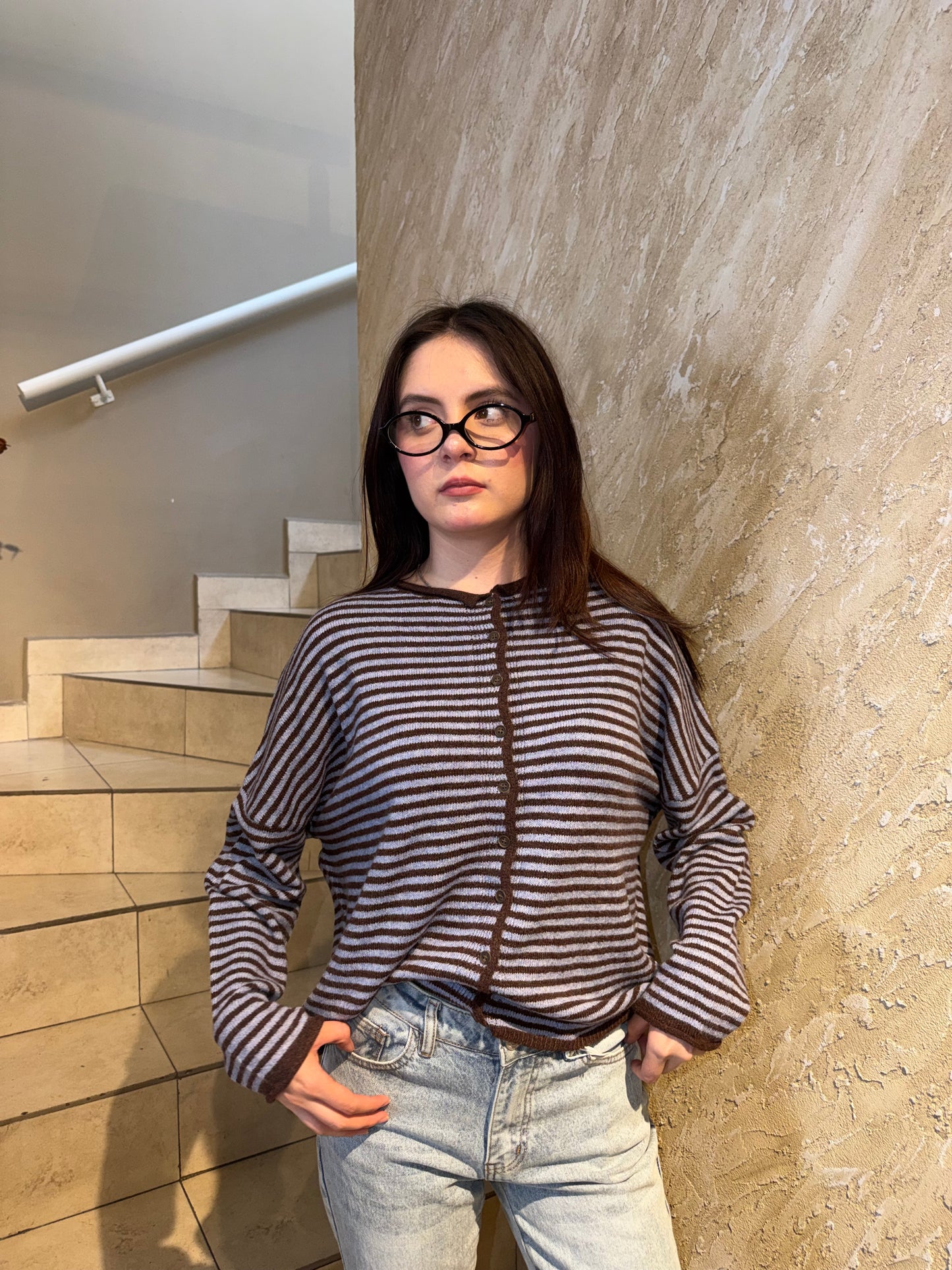Cardigan Rayas