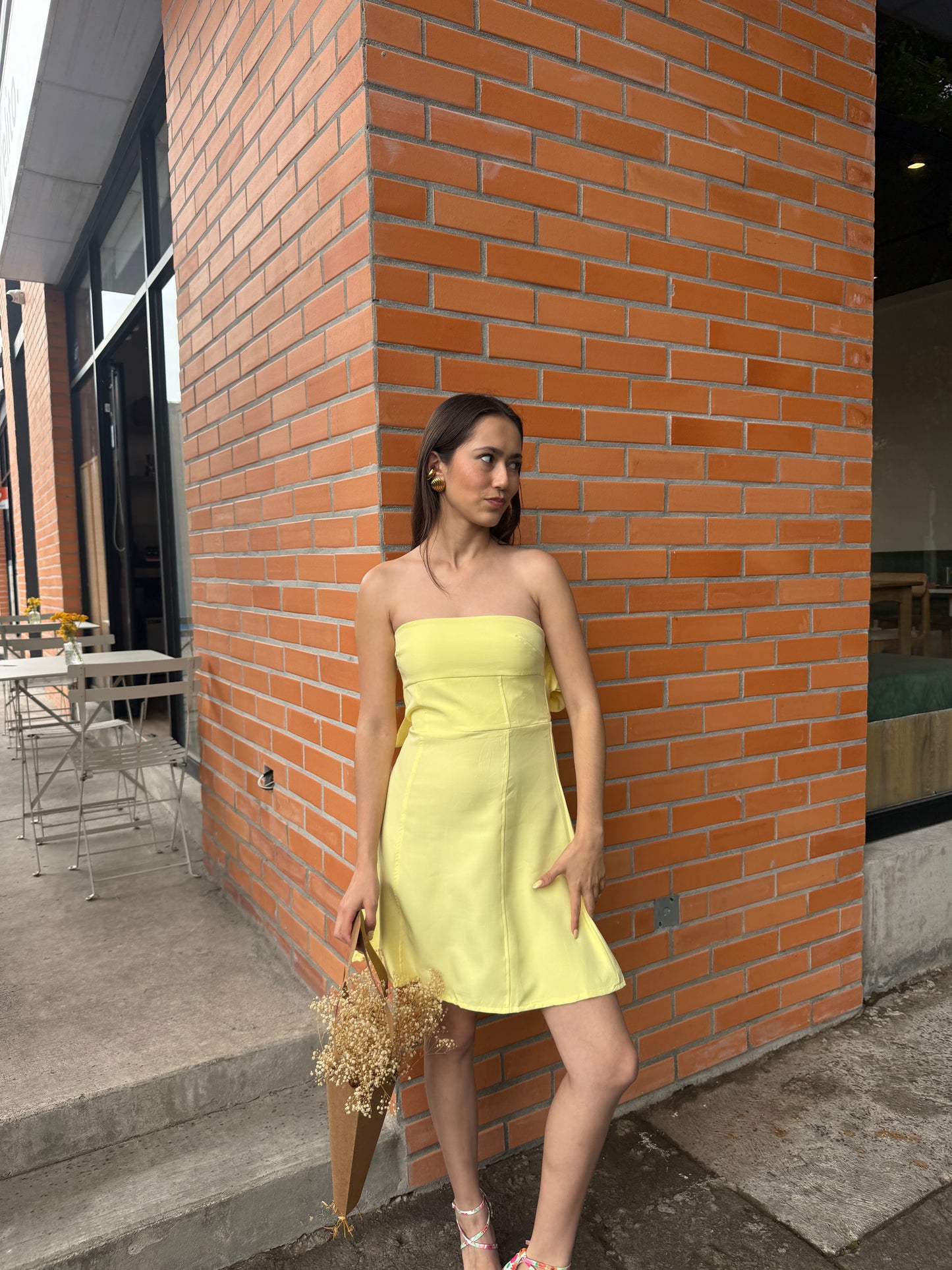 Vestido moño espalda