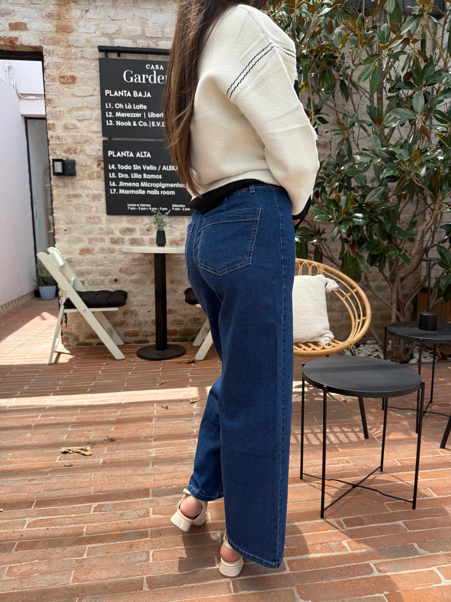 Pantalón de mezclilla culotte
