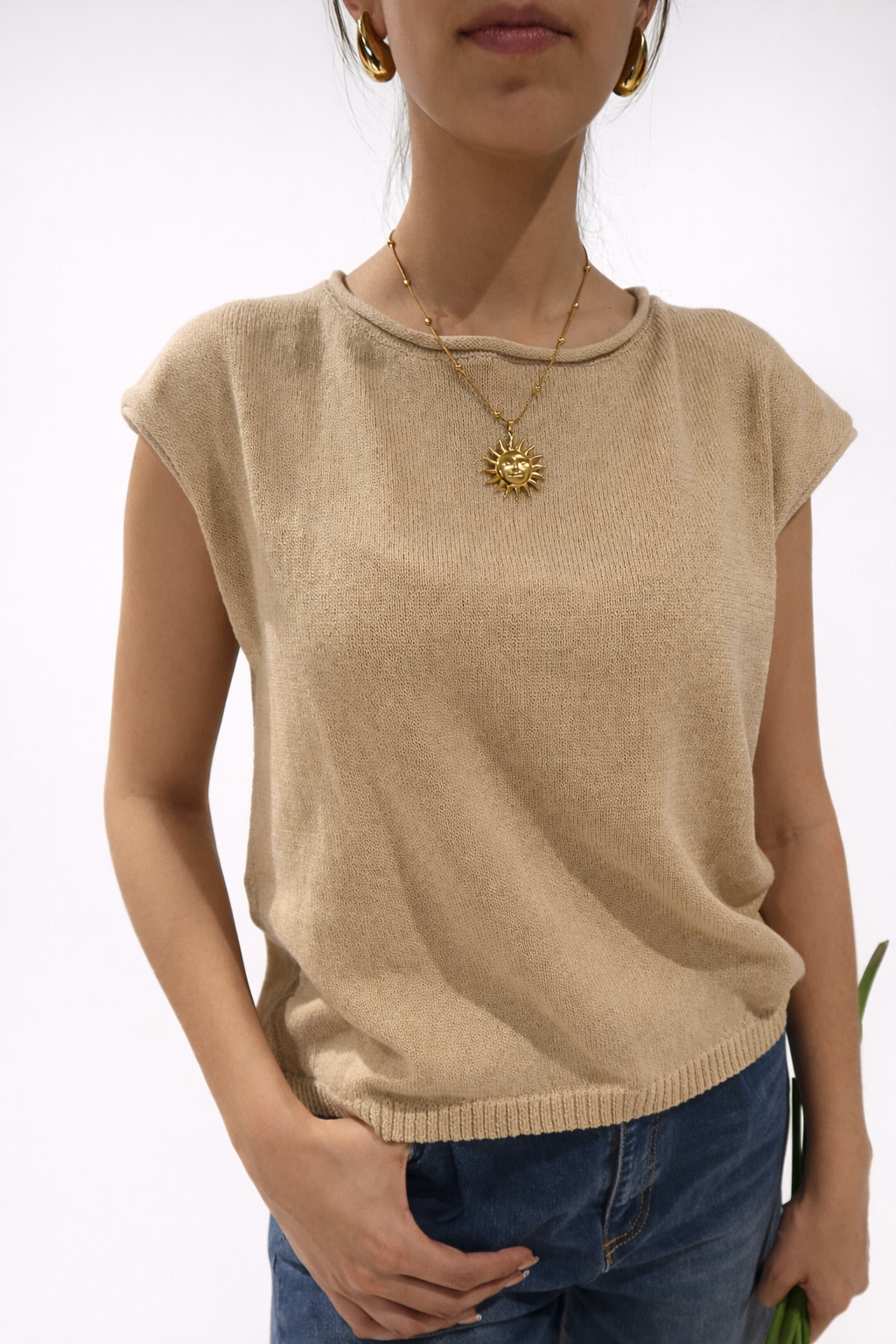 Blusa tejida primavera