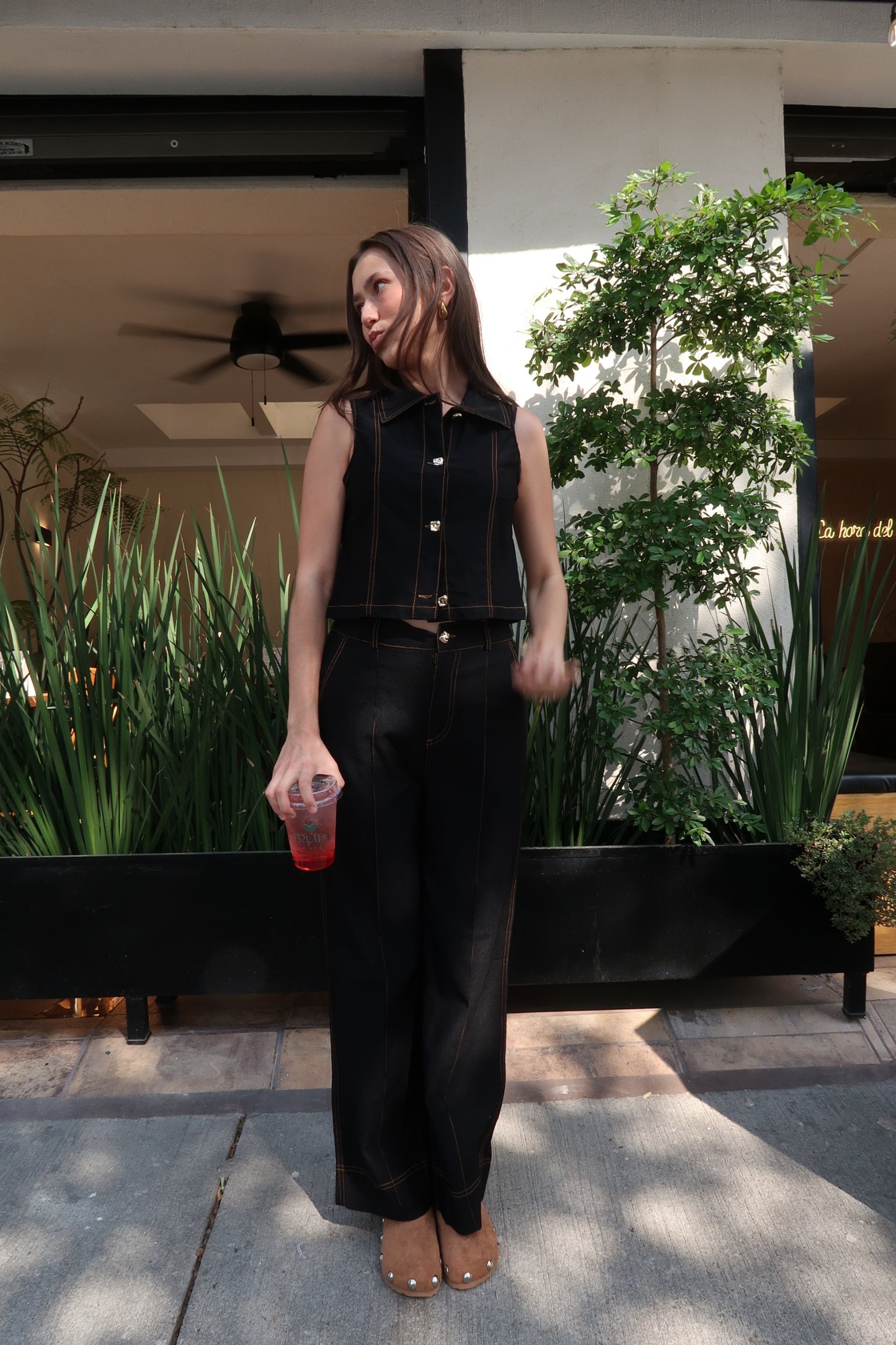 Conjunto top y pantalón