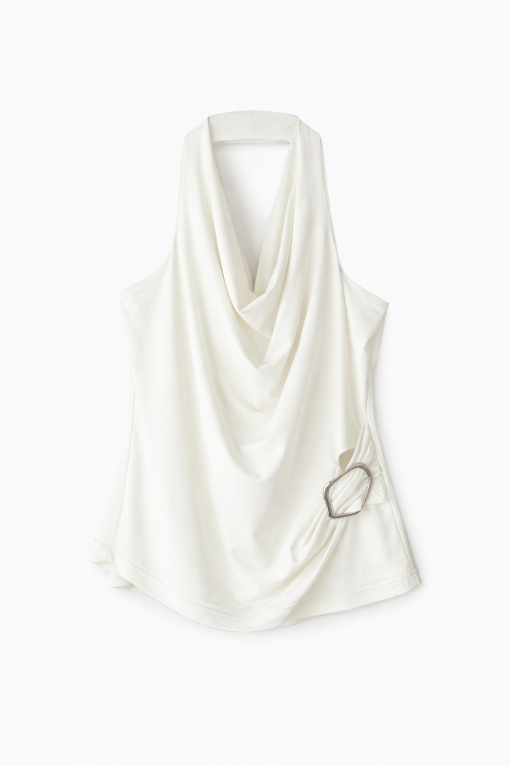 Top cuello halter detalle dorado