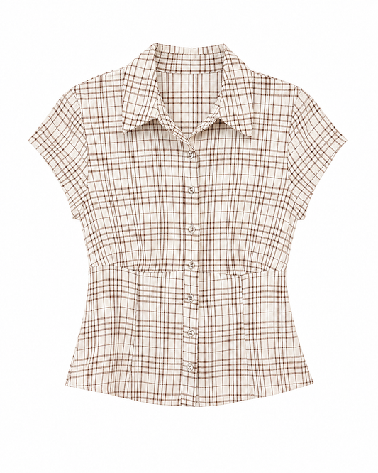 Blusa polo cuadros