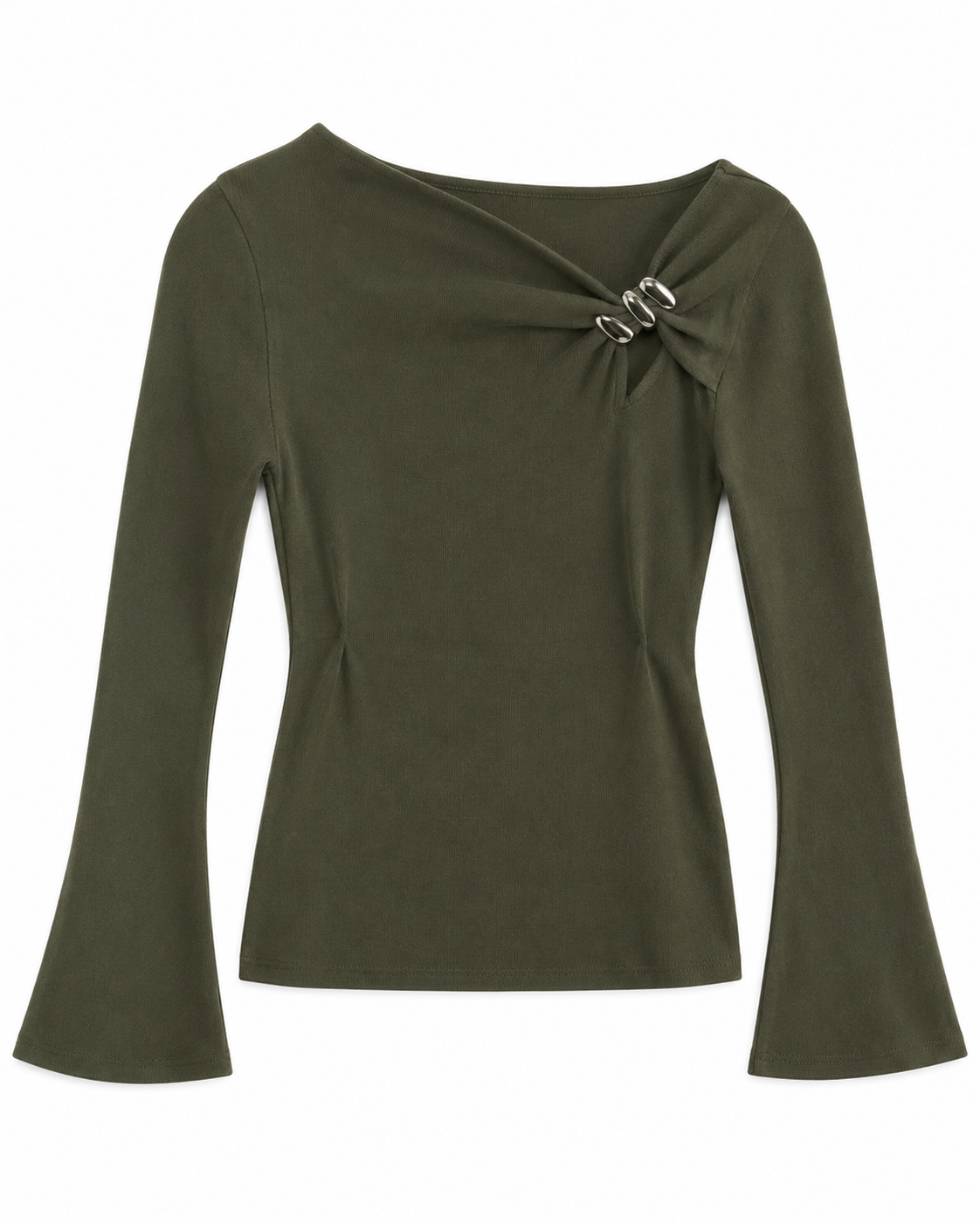 Blusa detalle manga larga