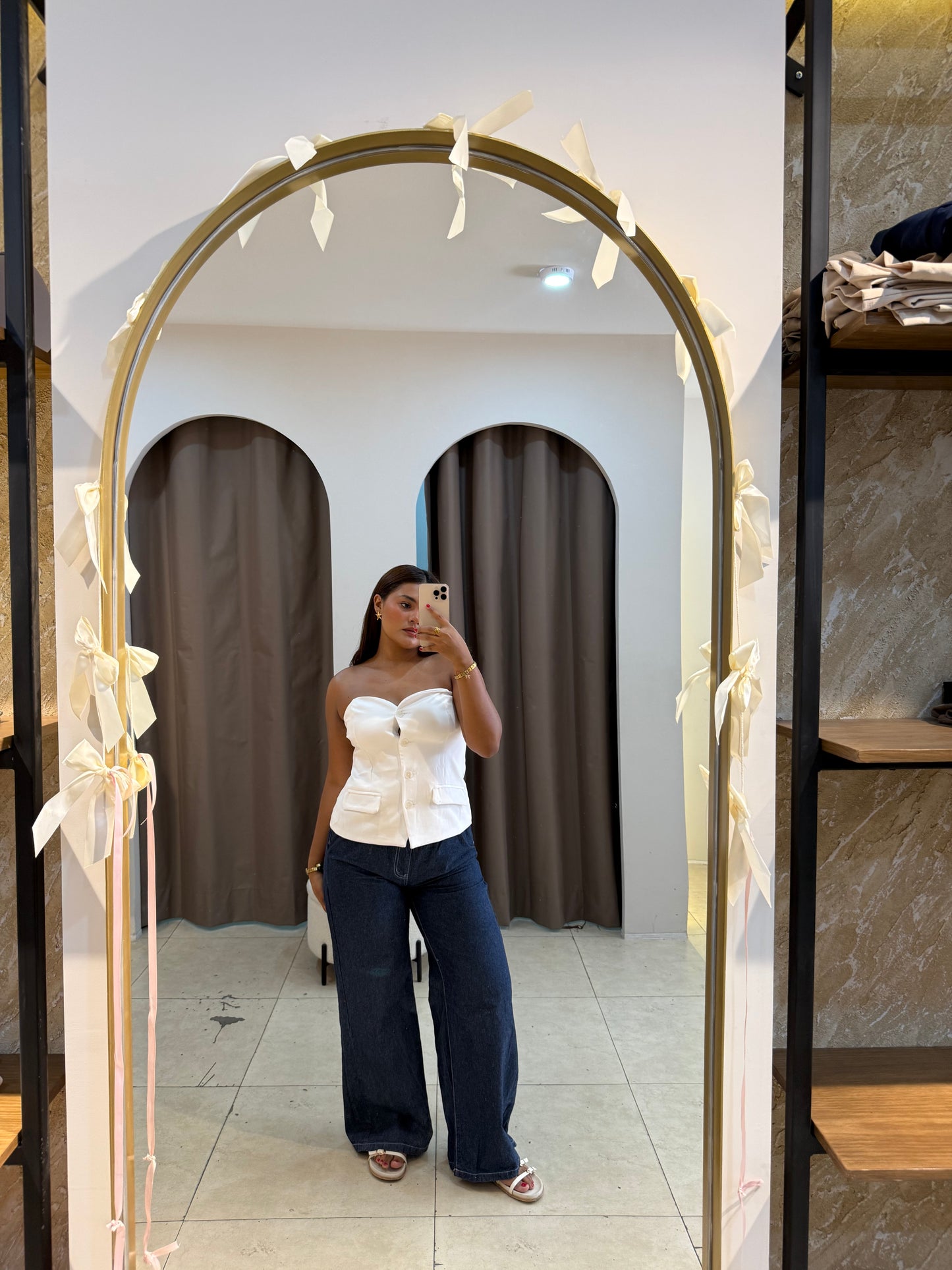 Blusa strapless